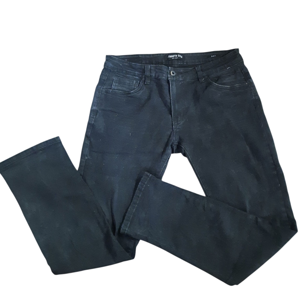 Kenneth Cole Reaction Men's Slim Fit Black Jeans 33x32